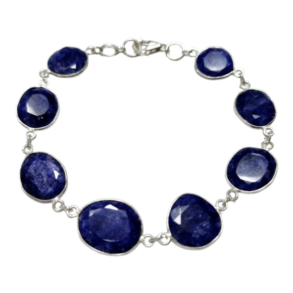 Sapphire sterling silver Bracelet - Picture 4 of 7
